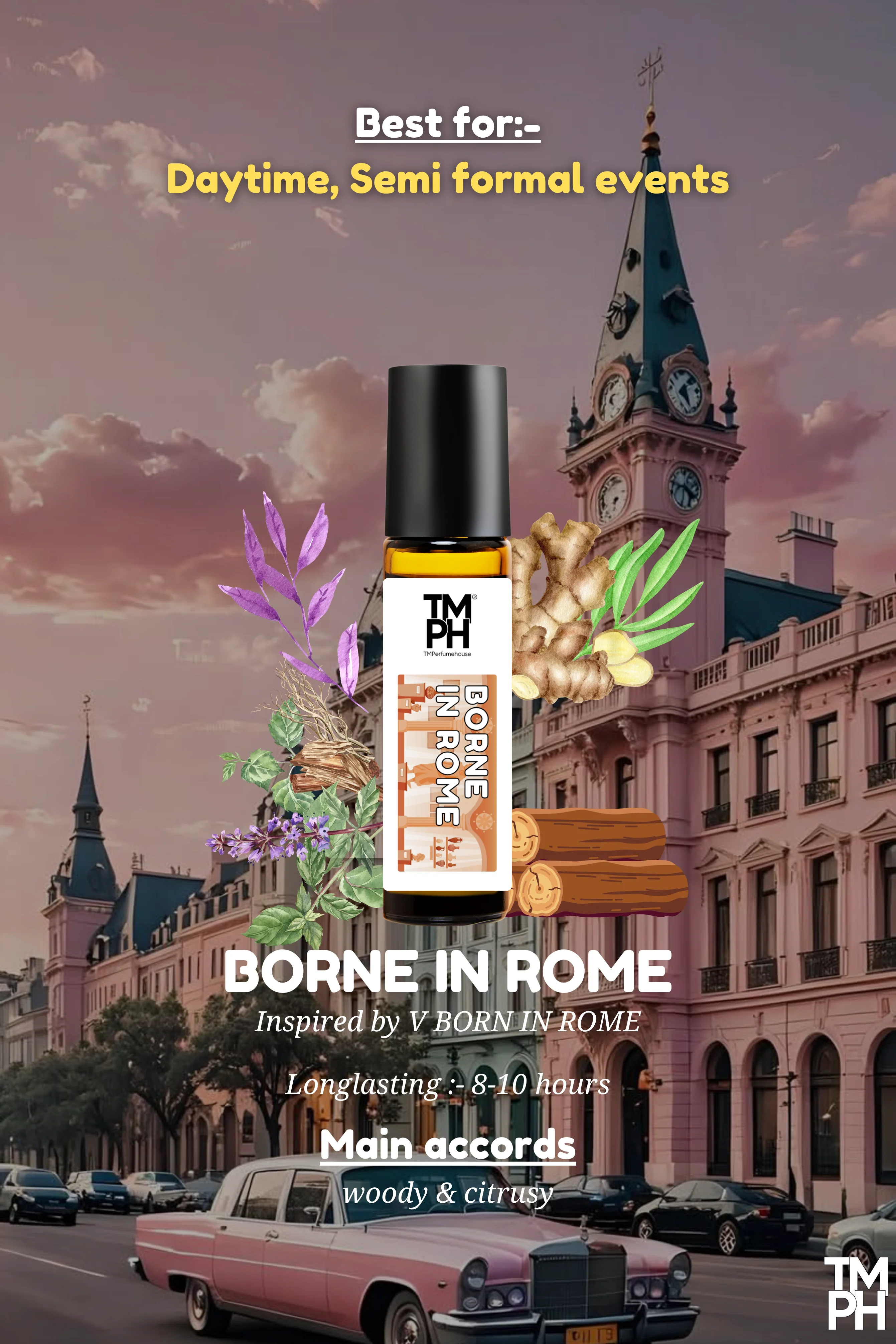 Borne In Rome- Inspired Attar | TMPerfumehouse - Image 3