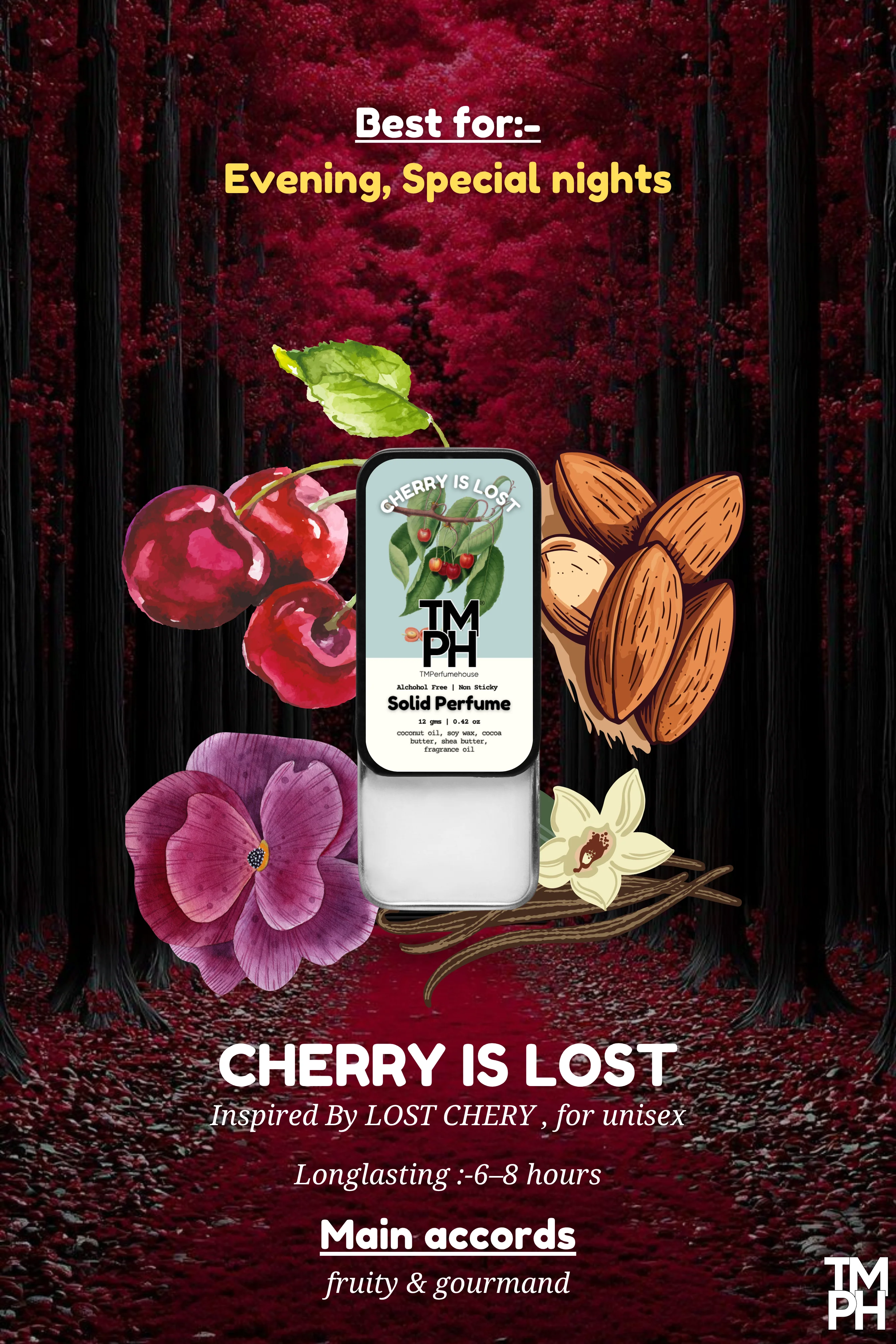 Cherry Is Lost – Solid Perfume | TMPerfumehouse - Image 4