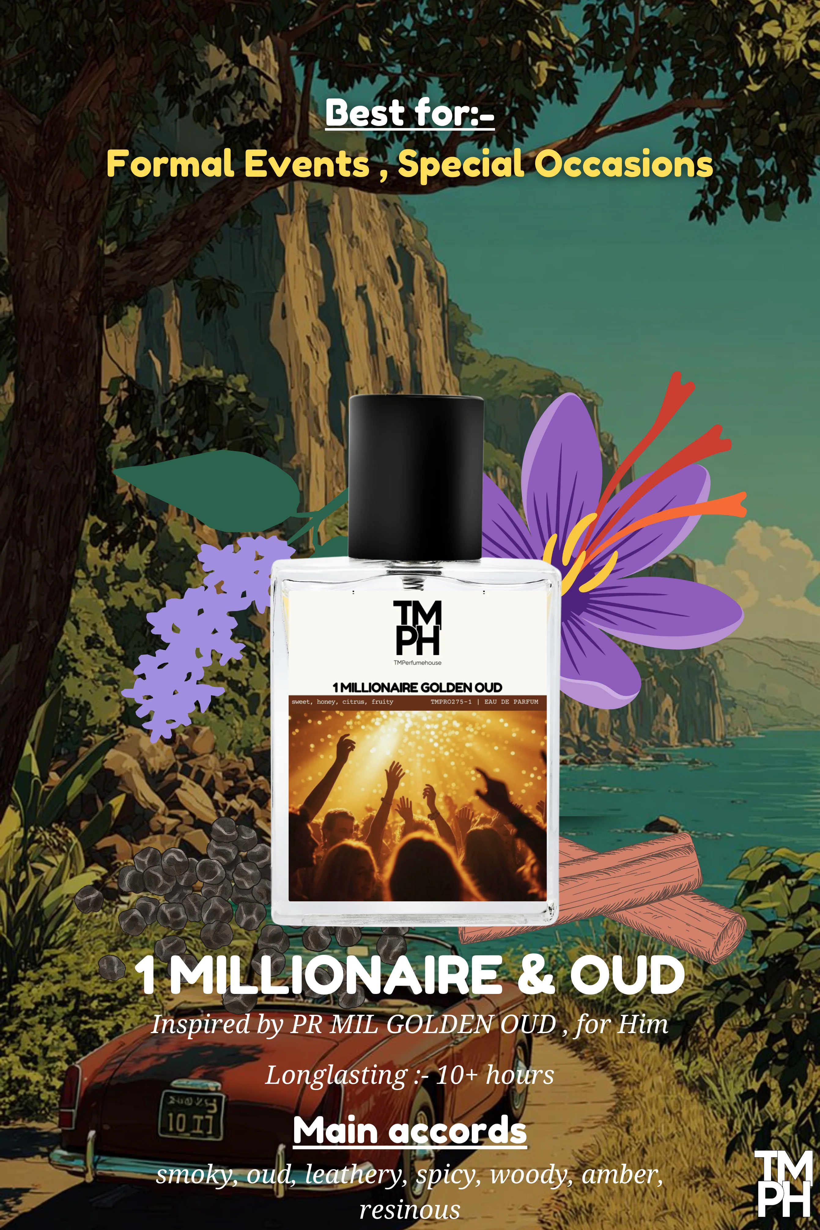 Fortune Golden Oud – Inspired perfume | TMPerfumehouse - Image 3