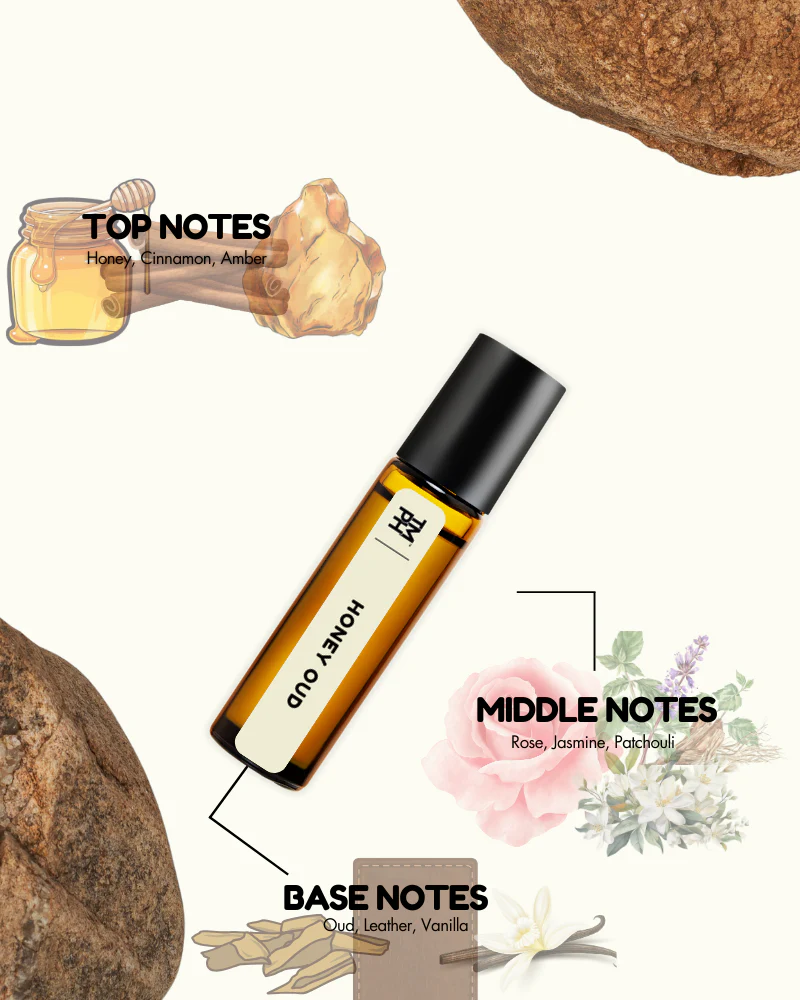 Honey Oud AT | Luxury Niche Attar – 10+ Hour Long Lasting Pure Oil - Inspired by Hney Aud by Mntl - Image 4