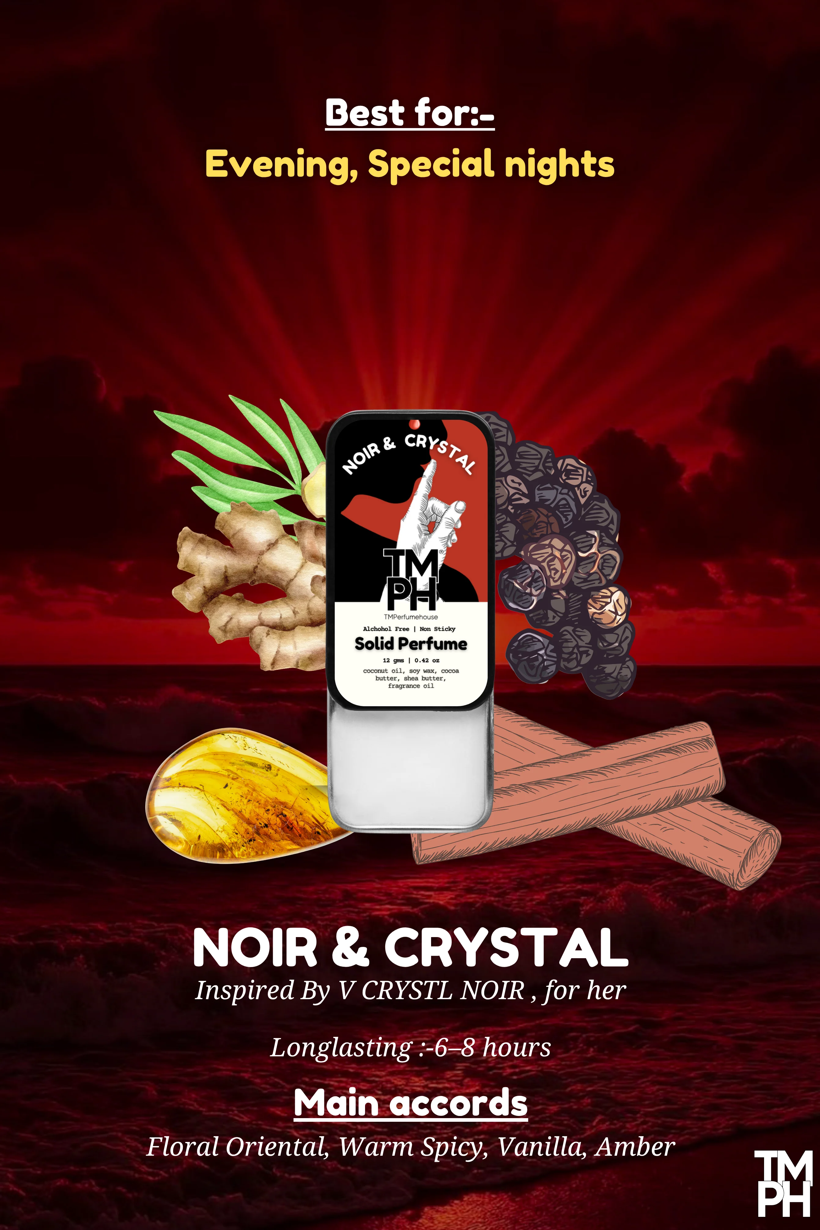 Noir & Crystal-Solid Perfume | TMPerfumehouse - Image 4
