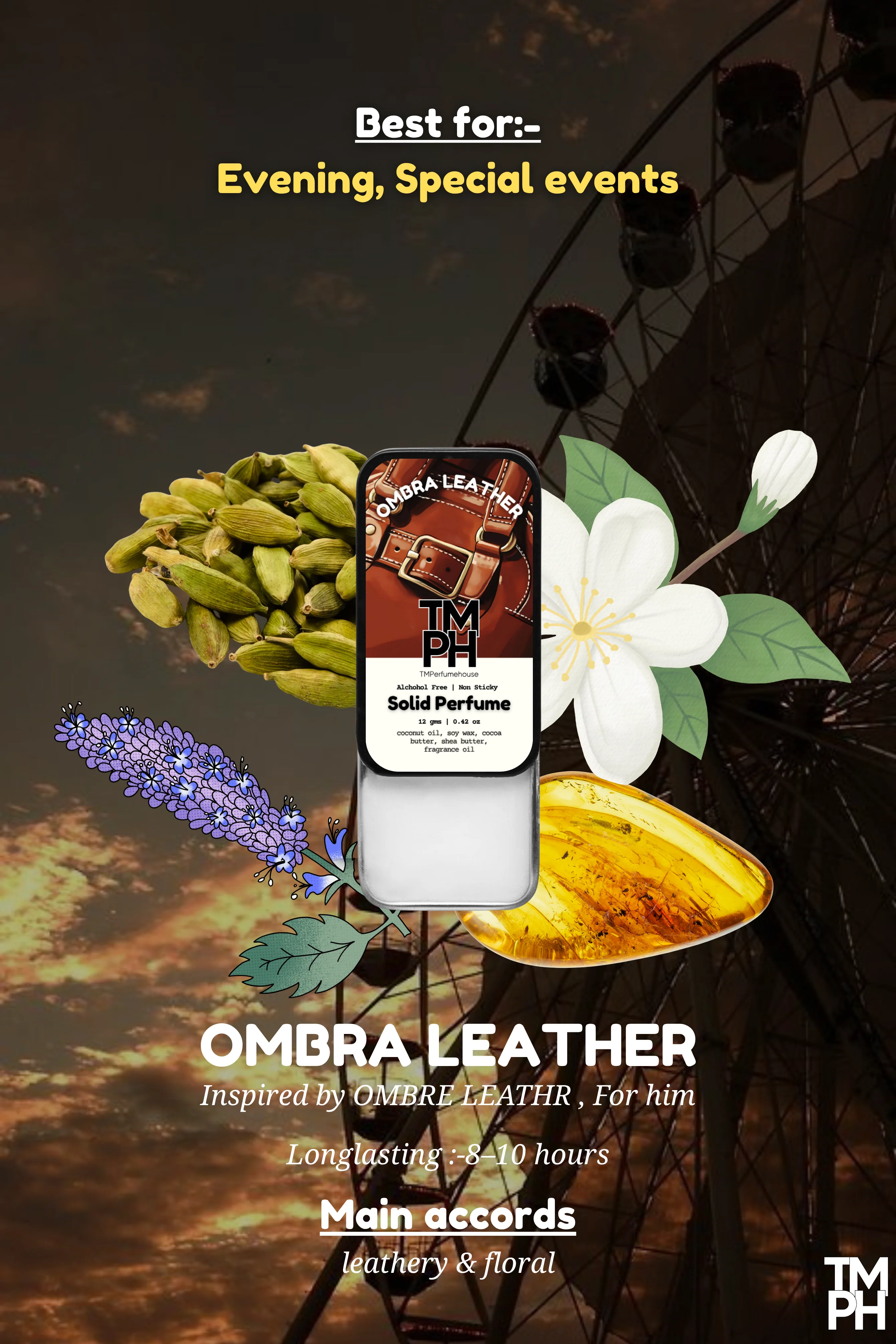 Ombra Leather – Solid Perfume | TMPerfumehouse - Image 4
