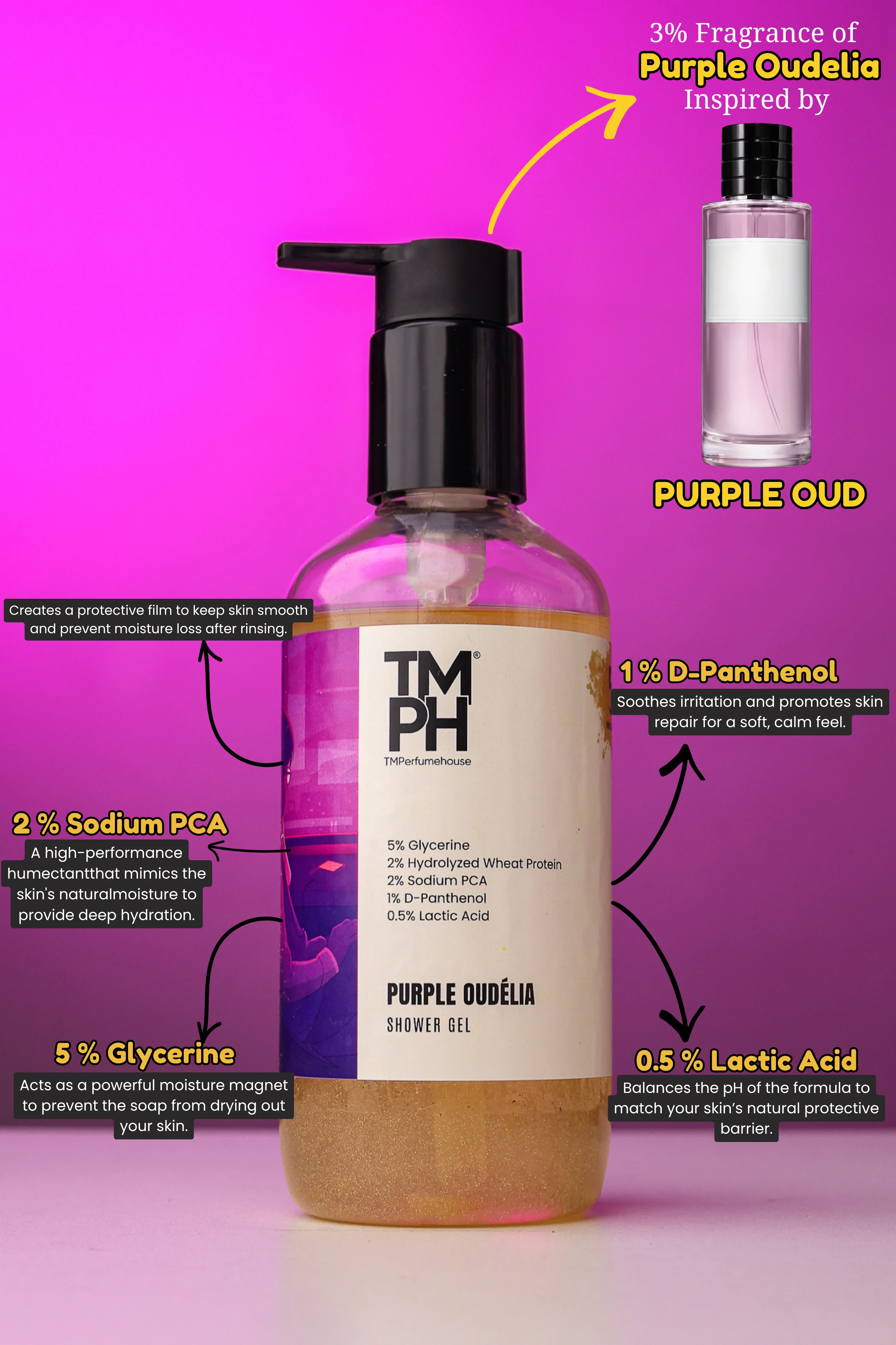 Purple Oudelia | Shower gel - Image 3