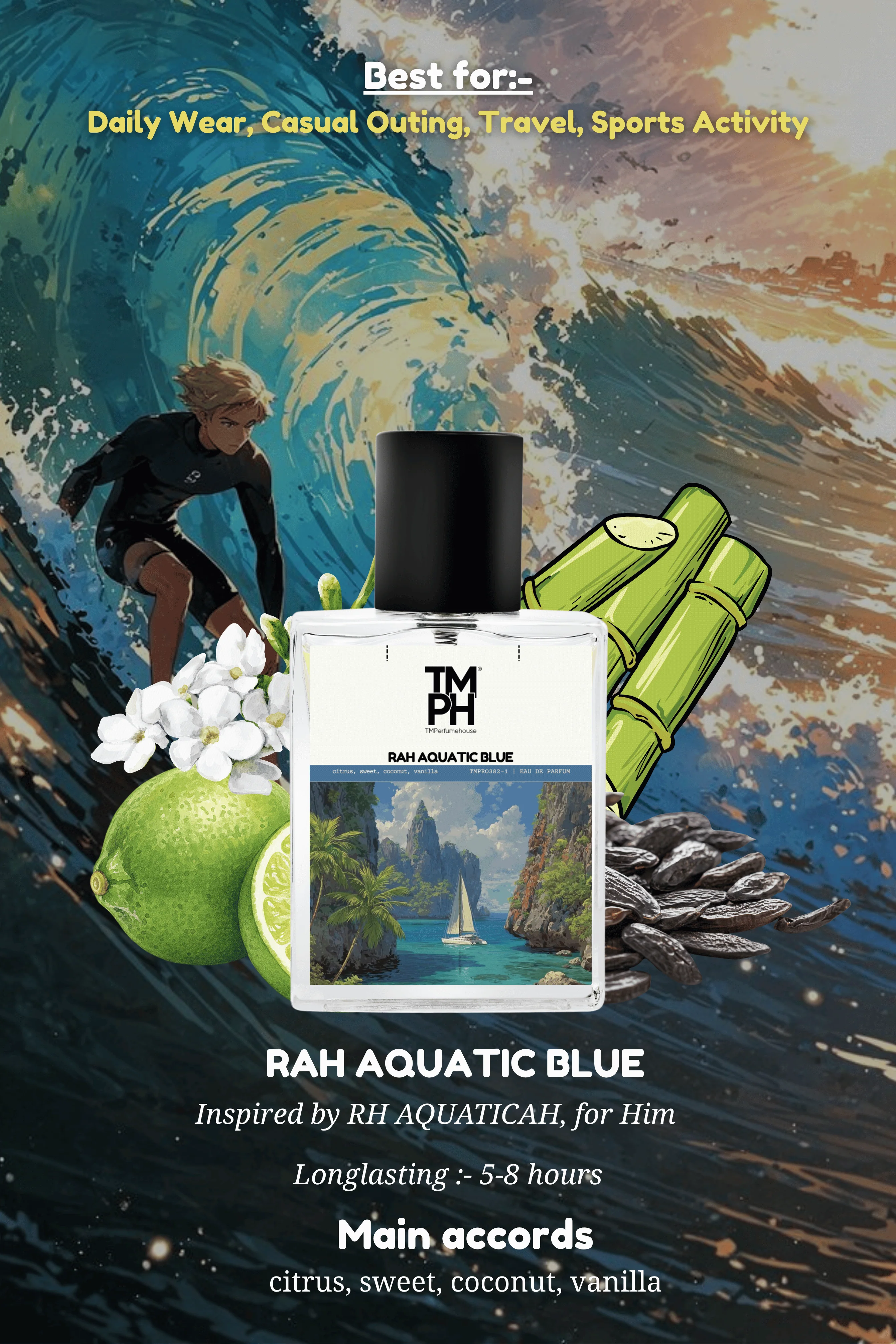 Rah Aquatic Blue - Inspired Perfume | TMPerfumehouse - Image 3