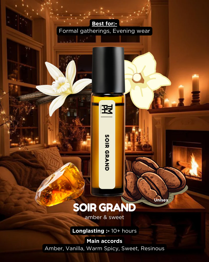 Soir Grand AT | Luxury Niche Attar – 10+ Hour Long Lasting Pure Oil - Inspired by Grand Soir by Masn Frni Kurdjin** - Image 4
