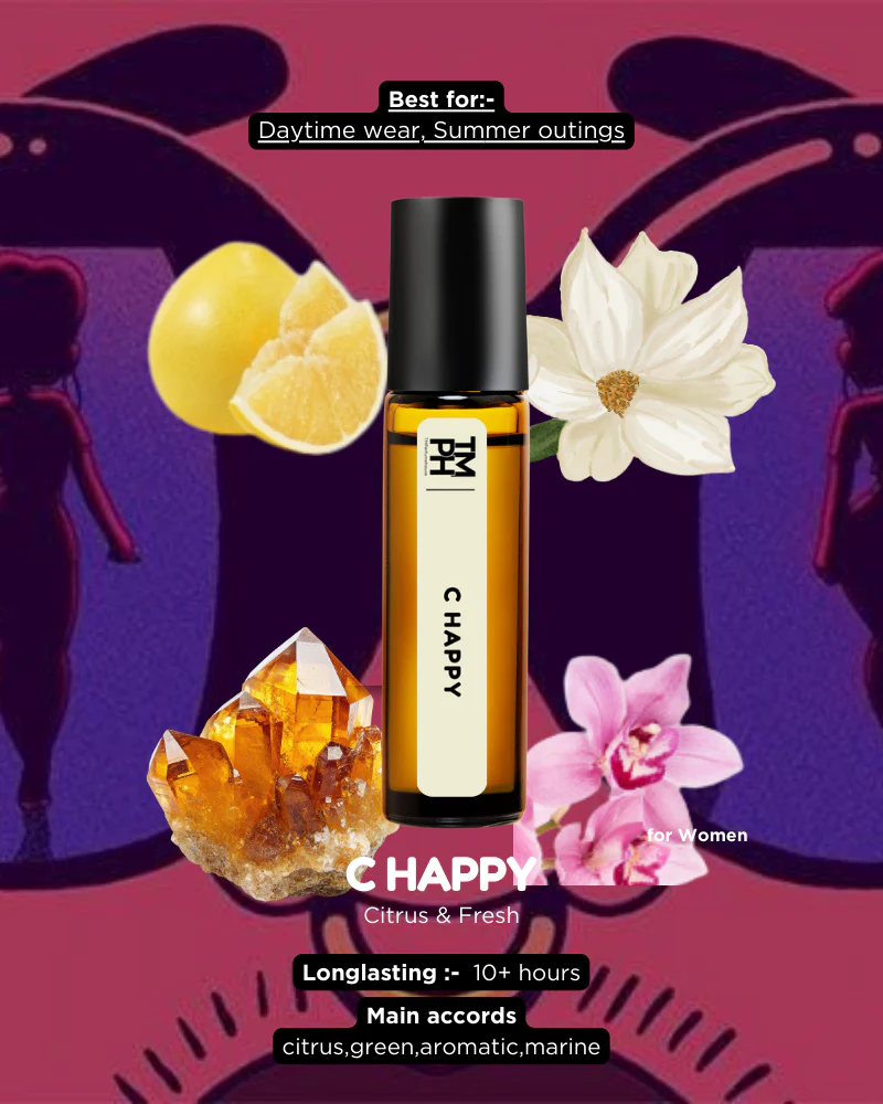 C Happy AT | Luxury Niche Attar – 10+ Hour Long Lasting Pure Oil - Inspired by Happy by Clnie* - Image 3